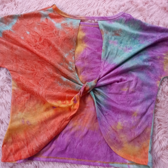 💥SQUID GAMES! Crossing revealing back unique ooak custom tiedye tee! Nwot! - Picture 3 of 7